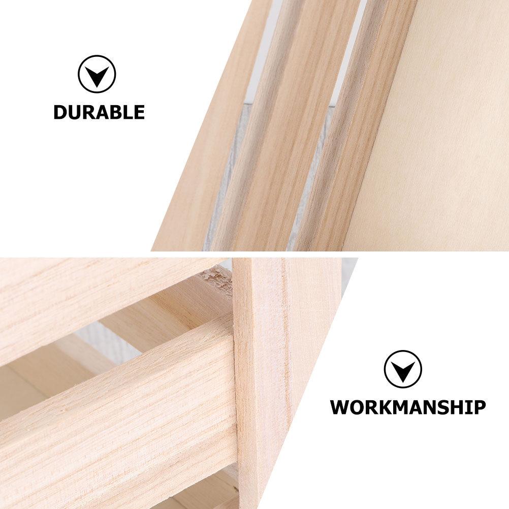 Vintage Wooden Multifunction Storage Box Elegant Hollow Design Organizer for Home Office School Storage Box Wooden Basket