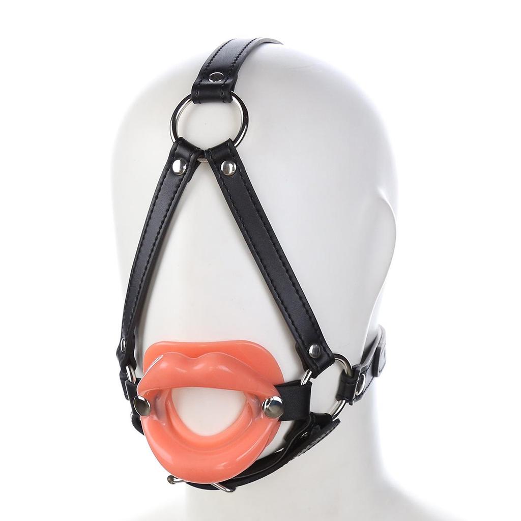 Silicone Mouth Gag: Female Mouth-Shaped Adult Training Toy