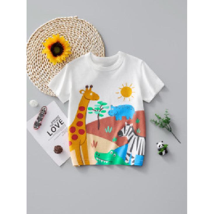 

Детская летняя футболка для мальчиков, белая, с коротким рукавом, трендовая, детская футболка, мультяшный рисунок машины, летняя, с рукавом до локтя 140cm（8Y）