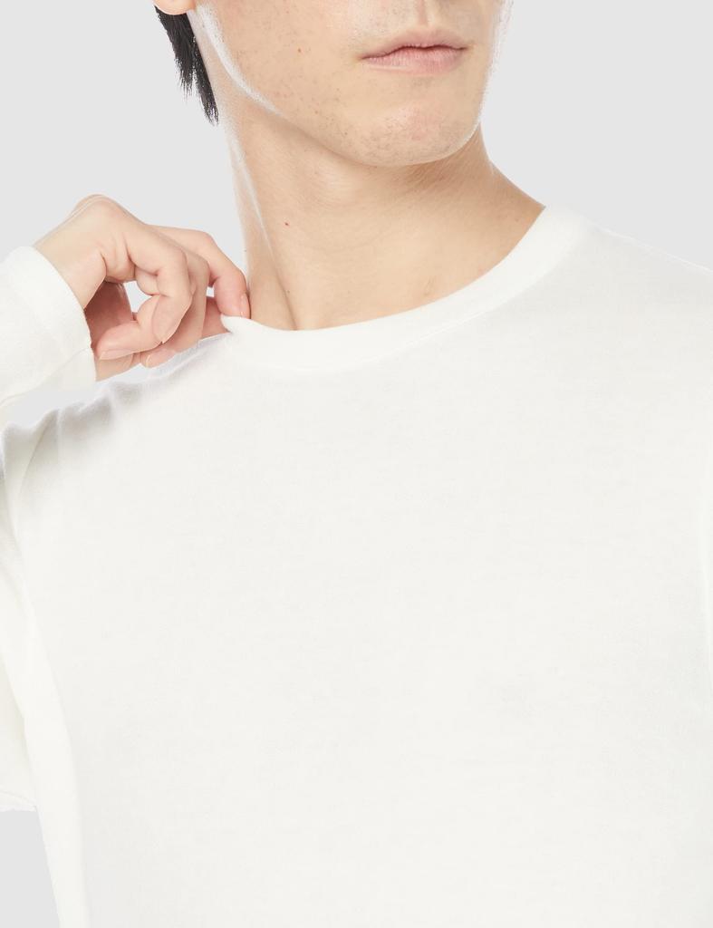 [Haines] Langes T-Shirt, Warme Unterwäsche, Kaltwetterbekleidung, Fleece-Material, Dickes Unterhemd, Langärmlig, Warm, Gebürstet, Rundhalsausschnitt, Warmes T-Shirt