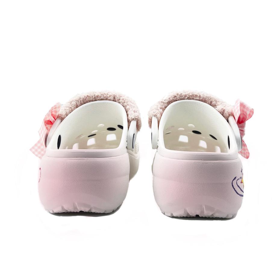 Crocs Classic Platform Clog EVA Corner Meets Love Beach Girl School Style Hole Shoes Unisex Pink