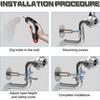 ABWR-For OD 3/4"(25-27Mm) Adjustable Height(50-100Mm) 8 Pcs 304 Stainless Steel Pipe Supports Wall Mount Ceiling Mount Bracket