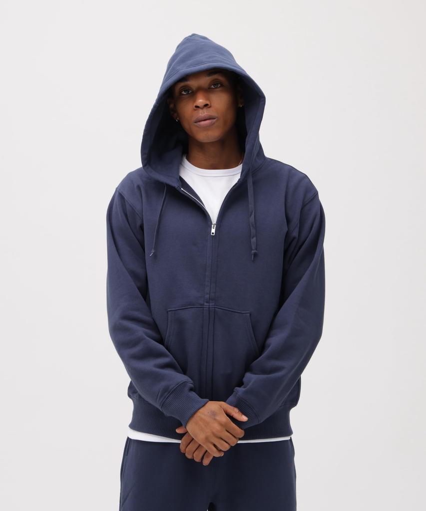 AVIREX DAILY ZIP UP SWEAT PARKA 783-3931005 Men's L Navy