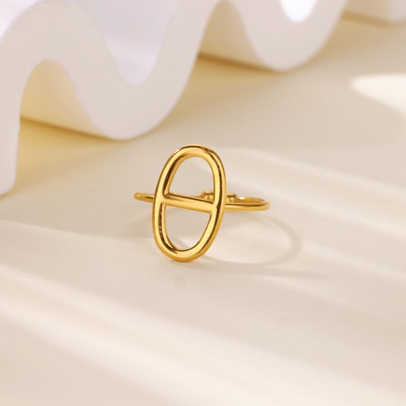 

Японский иероглиф геометрическая личность свиной нос кольцо из нержавеющей стали Хан Фан кольцо высокого класса холодный ветер горячие продажи Opening adjustable золотой