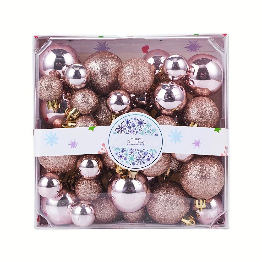 44pcs Set Christmas Balls Christmas Tree Ornaments Xmas Hanging Tree Pendants Home Party Christmas Tree Decor New Year Gifts