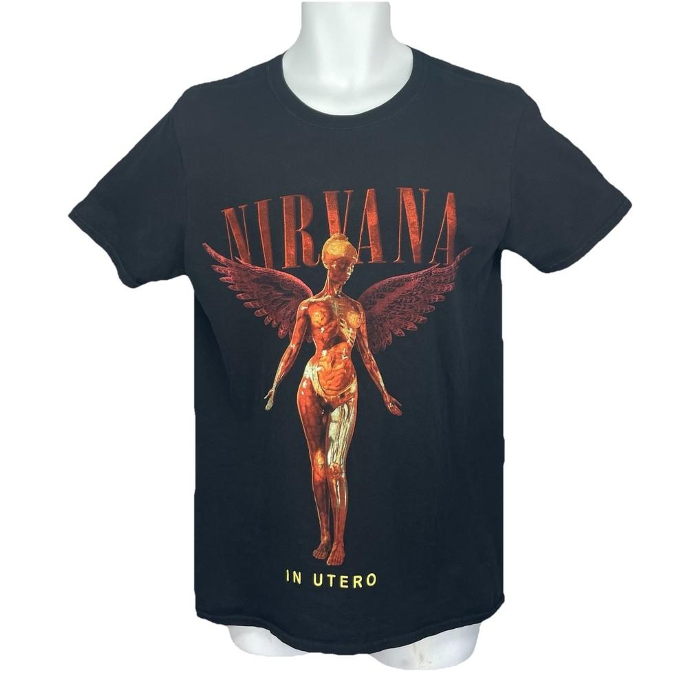 26 Nirvana IN UTERO T-Shirt Men’s S Gildan 100% Ring Spun Cotton ROCK- SEE SPECS Unisex T-Shirt