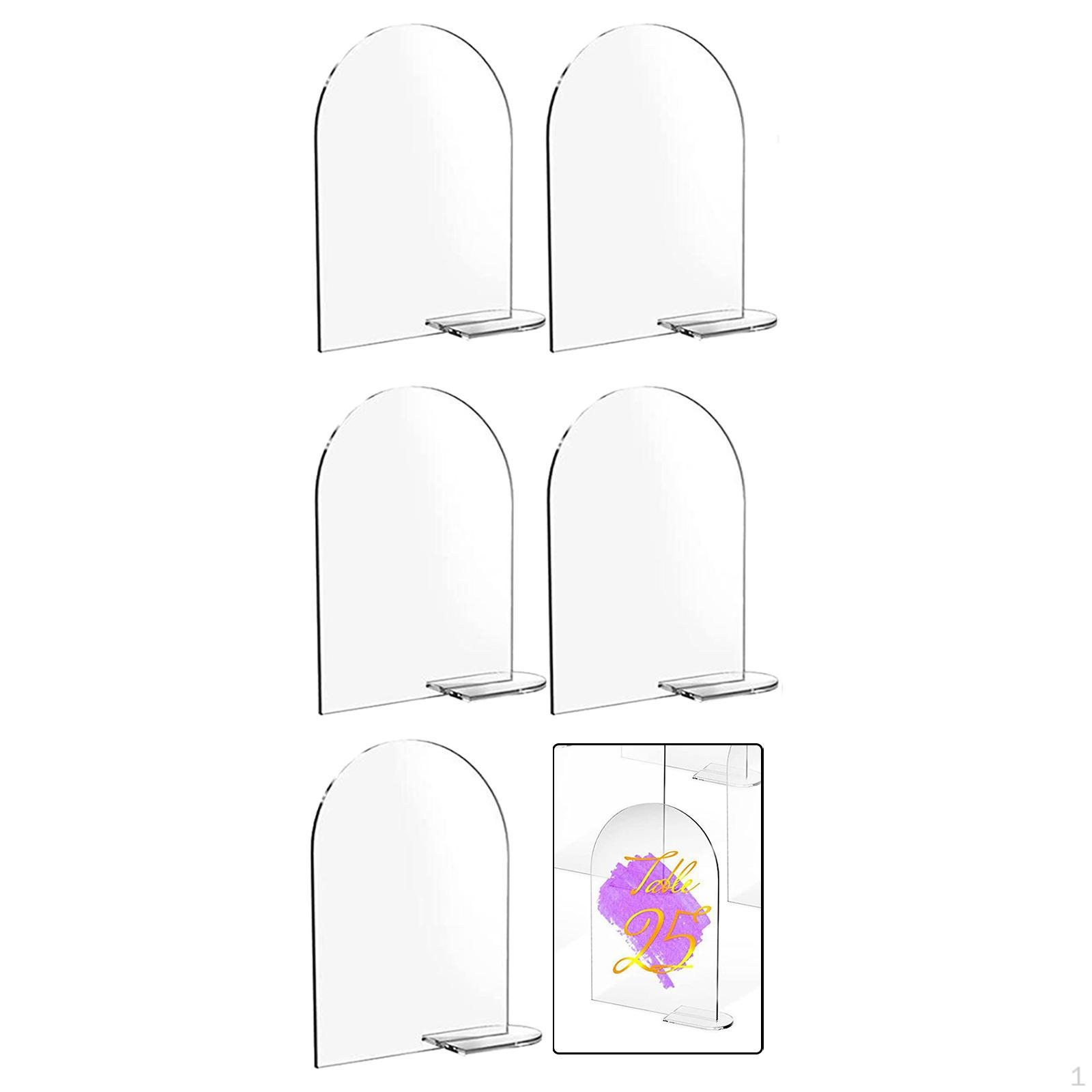 

4 X 6 акриловые держатели знаков центральные элементы декор прозрачные арочные знаки для свадебного приема