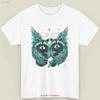 7 Vintage Raccoon T Shirt Retro Christian Cute Angel Funny Top 90s Trash Vintage Washed Stylish Versatile Breathable Fashion