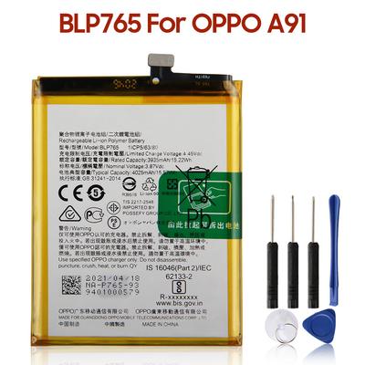 Rechargeable Lithium Battery For Oppo A91 BLP765 Phone Battery 4025mAh
