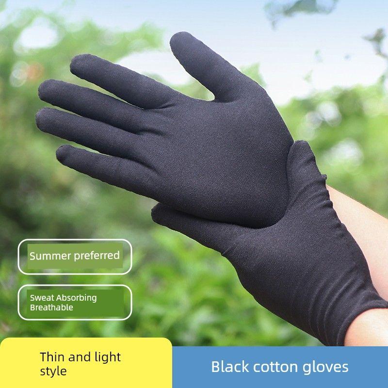 

Дышащая футболка с длинным рукавом черная дышащая женская летняя защита от солнца велосипедная спортивная для вождения работы потостойкая мужская Black polyester cotton [thin] 4 pairs L