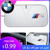 BAGW4 2026 Car Sticker Folding Car Windshield Sun Shade Cover Visor UV Protection For BMW M F10 F20 F30 E90 F80 F87 X1 X2 X3 X4 X5m X6