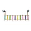 Colorful Bird Cotton Rope Ladder 5/6/7/8//9/10 Steps Cotton Rope Wrapped Wooden Bird Perch Anti-anxiety Suction Cup