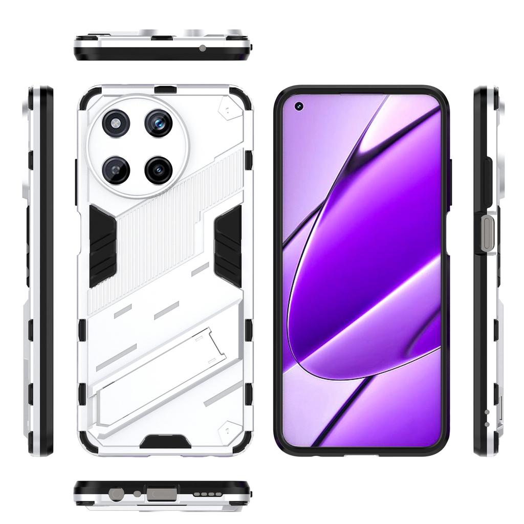 Für Realme 11 4G (159,9 x 73,3 x 7,95 mm) Ständerhülle TPU+PC Handyhülle