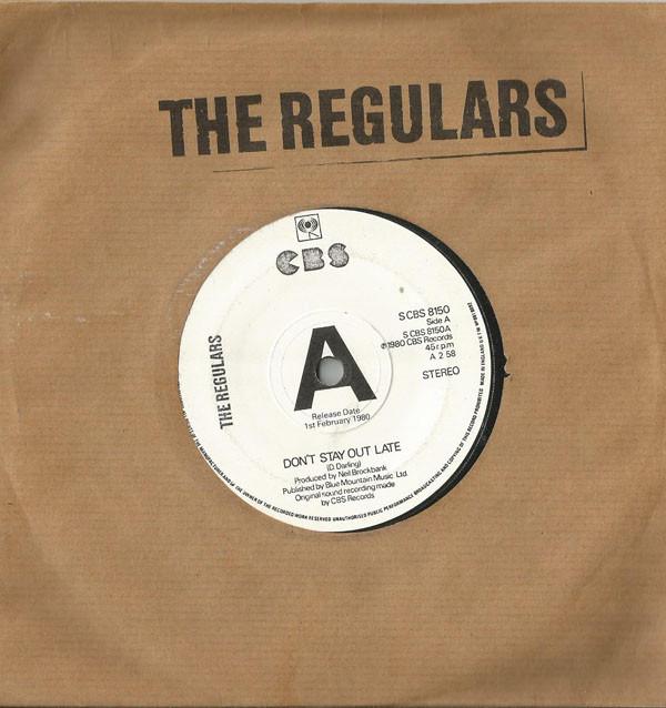 

7inch Record REGULARS Dont Stay Out Late Rude Boy Gone SCBS8150PROMO CBS 1980 UK Reggae Ska Dub Used
