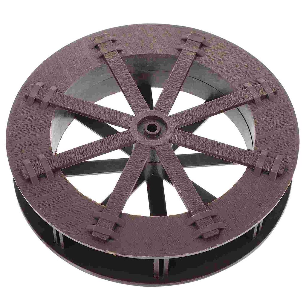 Fountain Wheel Water Fish Tank Accessories Artificial Rockery Rotation Wheels Scene Layout Plastic