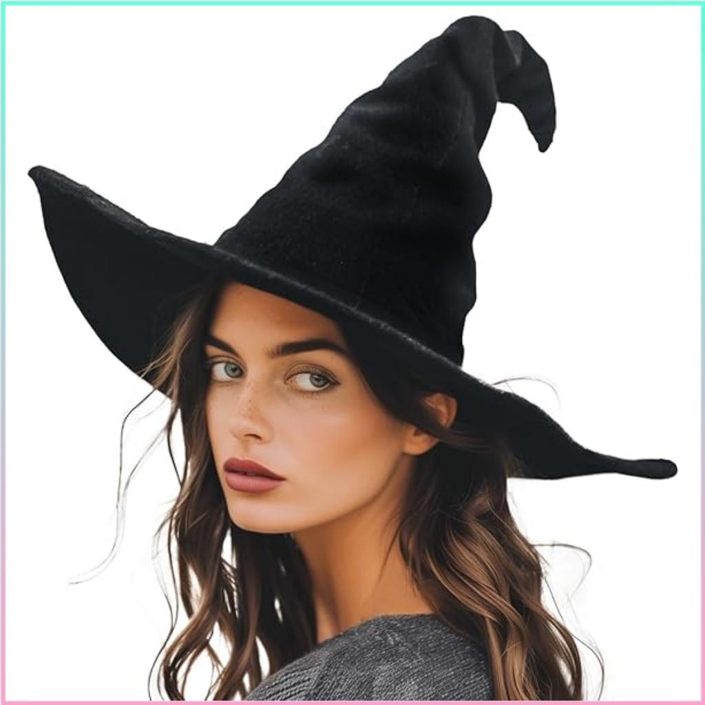 Halloween Costume, Witch Pointed Hat, Black, Witch Hat, High Quality, Halloween, Witch Decorative Hat