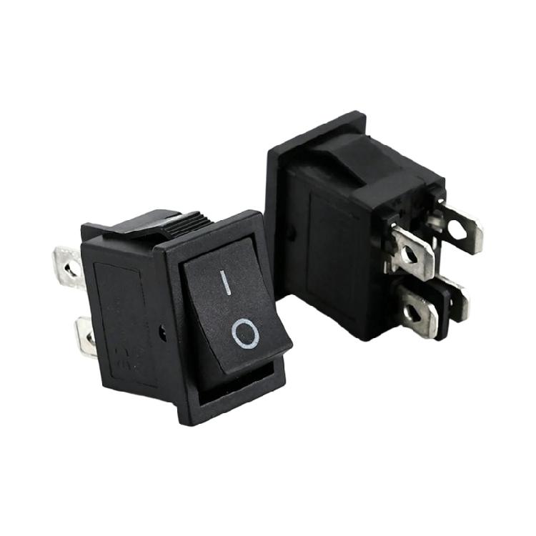 2 Position 4 Pin Durability Plastic Rocker Switches Easy To Operate Rocker Button Switches With Blenders And Sound Systems