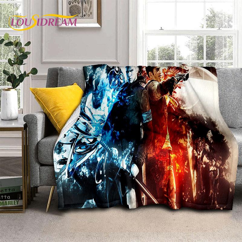 D-Devil May Cry Games DMC Gamer HD Blanket,Soft Throw Blanket for Home Bedroom Bed Sofa Picnic Travel Office Cover Blanket Kids