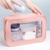 Women's Makeup Bag Traveling Cosmetic Bag Clear Toiletry Bag Skincare Products Organizer Portable Size Toiletries Storage
