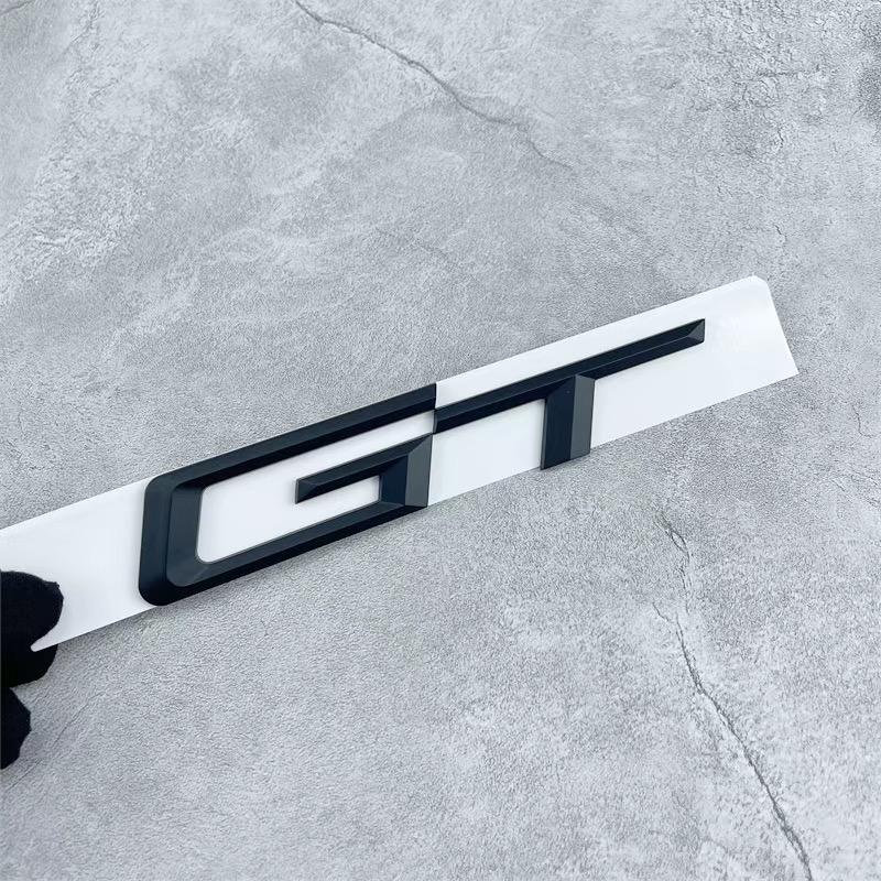 3D ABS Logo GT Emblem Letters Badge Car Rear Trunk Sticker for BMW F34 E36 E46 F07 G32 650 535i 630i 3 5 6 Series GT Accessories
