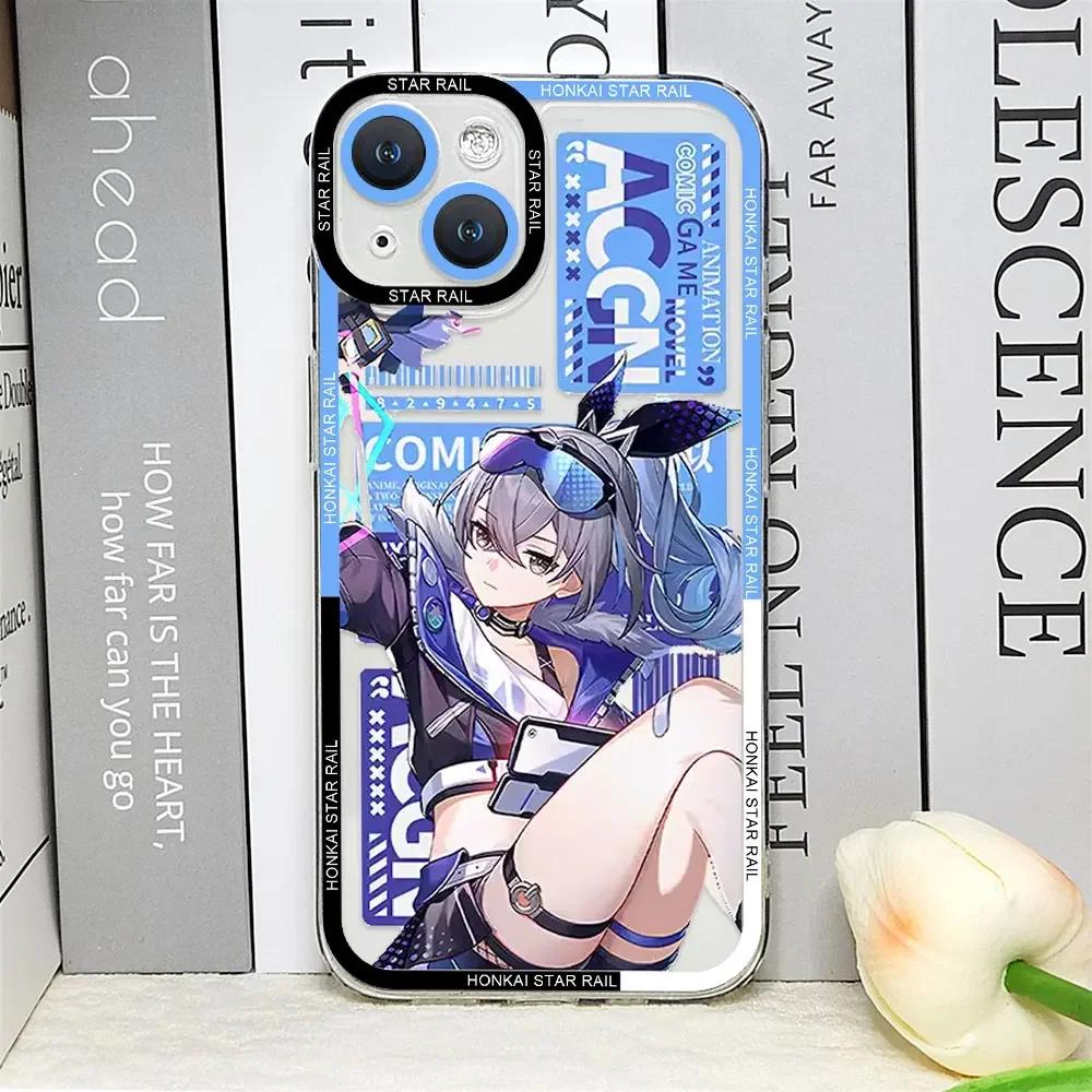 Honkai Star Rail Phone Case for IPhone 16 15 14 13 12 11 Pro Max Mini Soft Covers for IPhone X XS MAX 8 7 Plus SE2 Clear Fundas