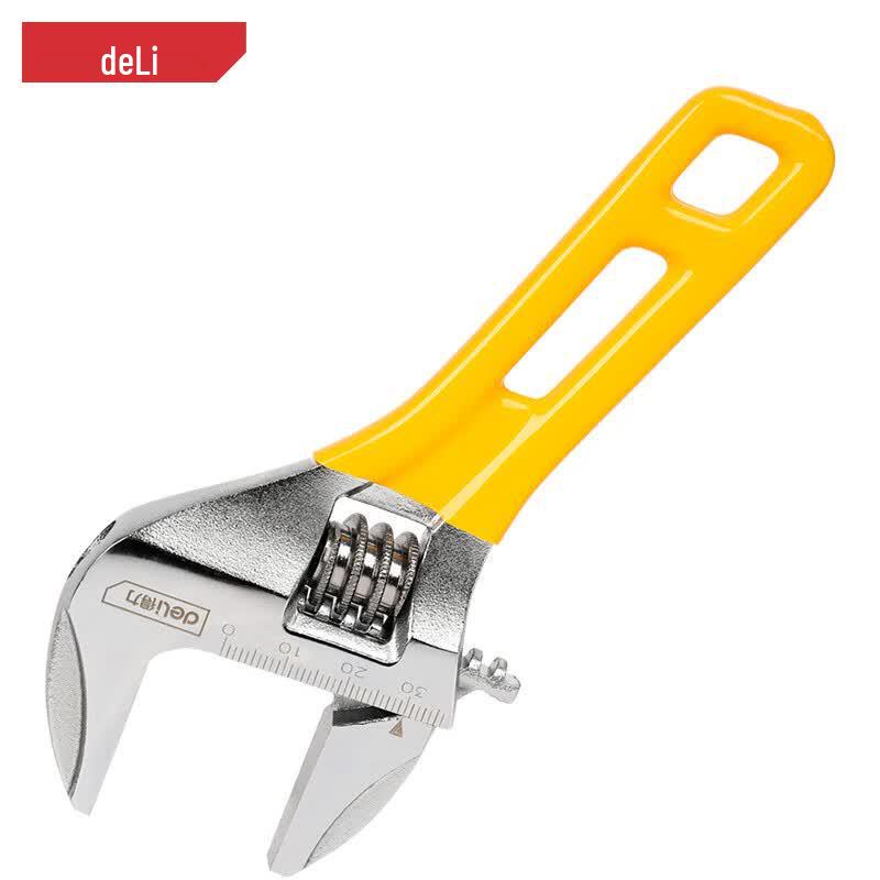 Deli Adjustable Wrench with Wide Jaw