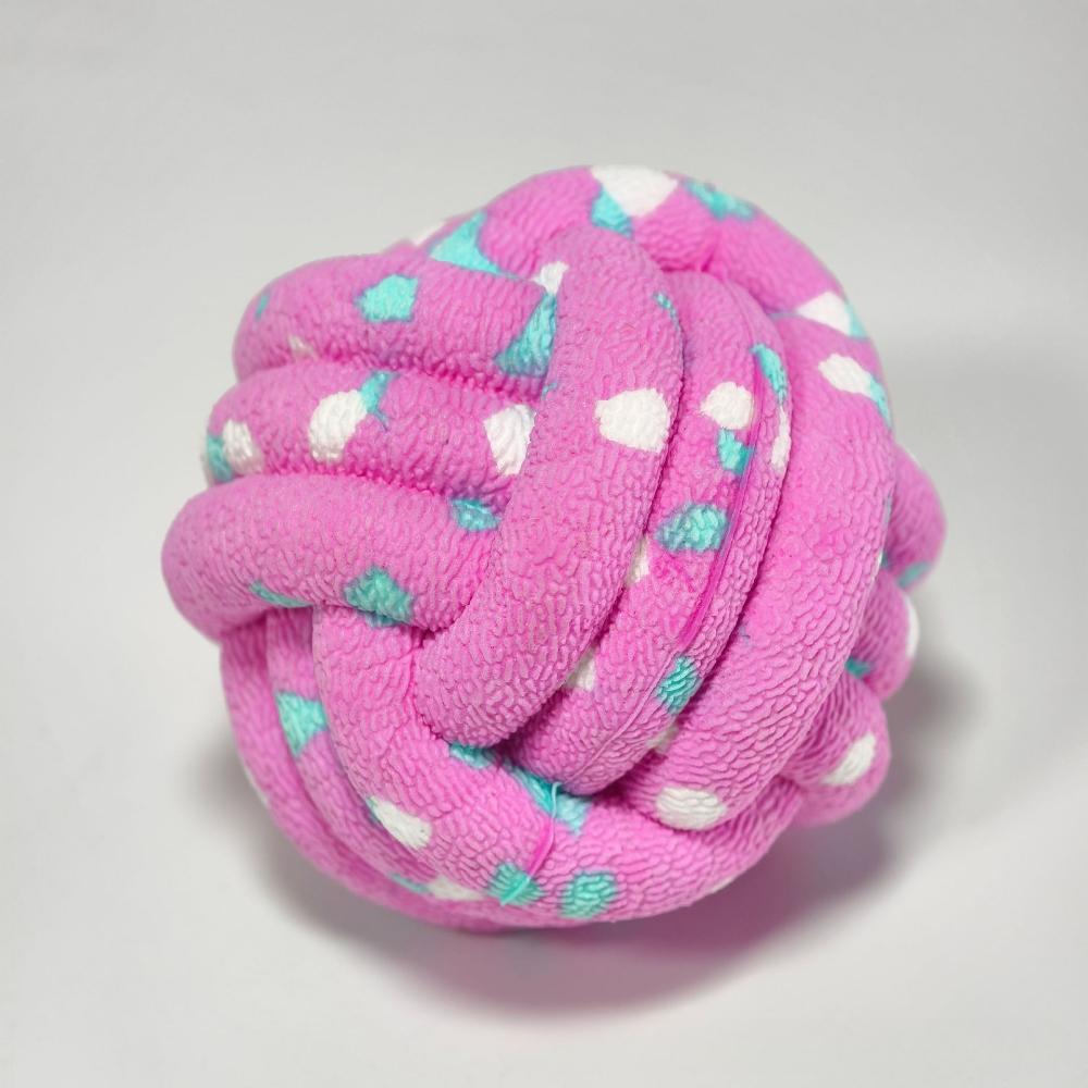 7.5cm Bouncing Chewing Ball for Dog Cats Teeth Cleaning Toy for Pet Interaction Fetching Game Play