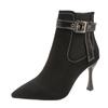 Elegant Pointed Toe Ankle Women Boots Luxury High Heels Shoes 2025 Winter Trend Party Dress Shoes New Sexy Pumps Botas Mujer
