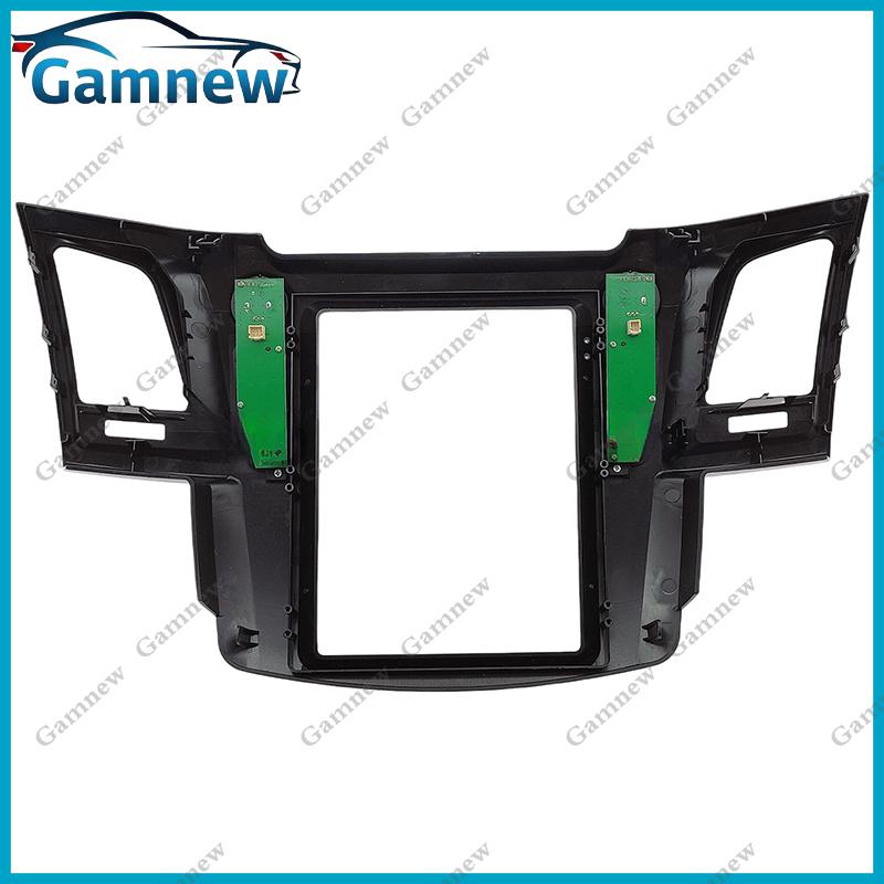 9.7 Inch VERTICAL SCREEN Car Radio Fascias Android MP5 Stereo Frame For TOYOTA FORTUNER/ VIGO/ HILUX 2005-2014 Tesla Style Panel