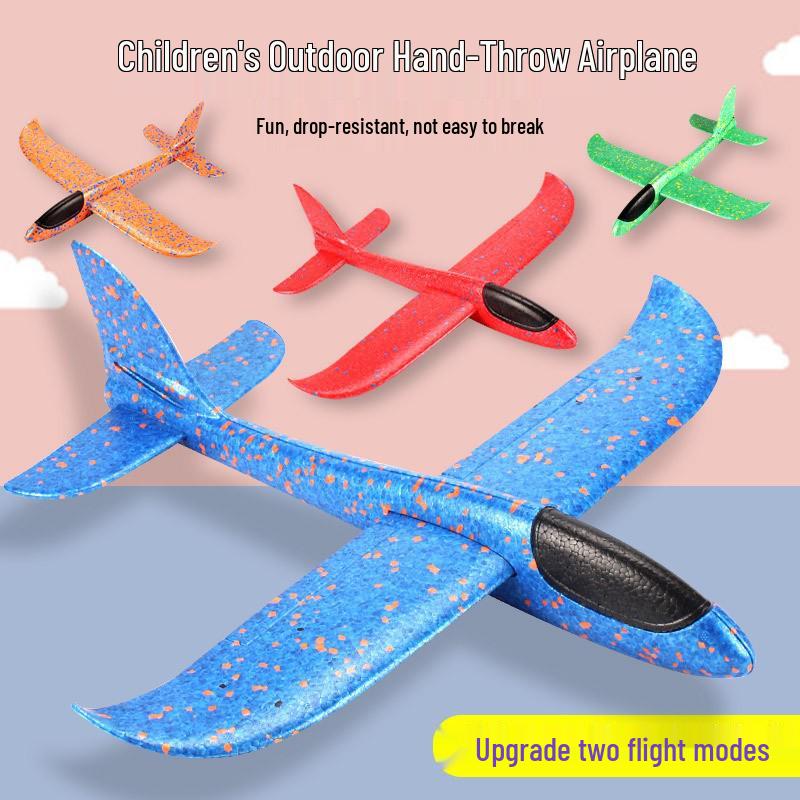 Upgraded Foam Hand-Thrown Glider - Lightweight Model Airplane for Outdoor Play
