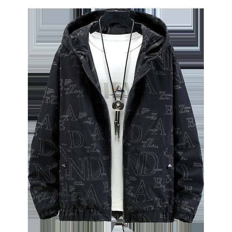 Autumn 2021 Trendy Plus Size Men's Jacket - Versatile Fashion, Fits Up to 300 Jin