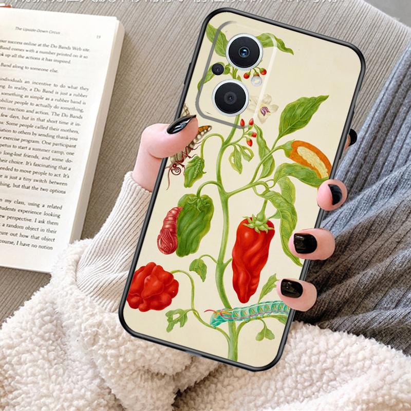 Red Chilli Pepper Pattern Case For OPPO Reno 13 13F 12 11 F 8T 7 8 10 Pro OPPO Find X8 Pro X6 X3 X5 Lite Cover Fundas