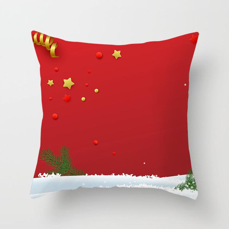 Cartoon Christmas Throw Pillow Set Santa Claus Sofa Gift Home Decor Pillowcase Christmas Gift Pillowcase