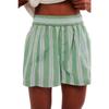 Striped Boxer Shorts Stretch Cute Pajama Shorts Summer Loose Casual Shorts Sleeping Pajama Shorts