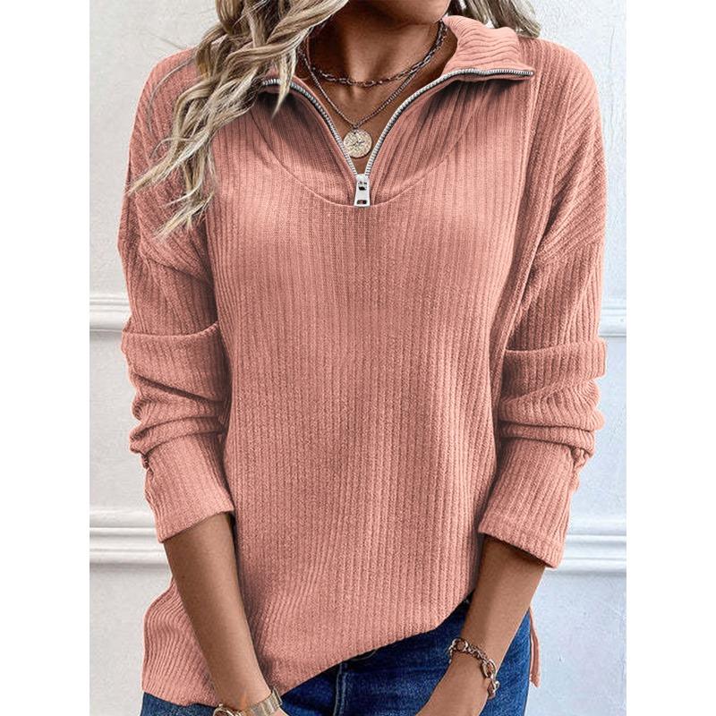 JPNTKYWomen's Fashion Casual Solid Color Print Long Sleeve Blouses & Shirts