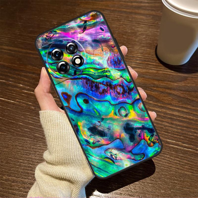 Abalone Shell For OnePlus Nord CE 5 2 3 4 Lite N20 N30 Case For OnePlus 15 R 13 12 11 8T 10T 13T 12R 13R