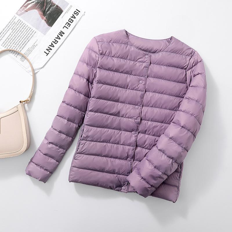 Women's Slim Fit Lightweight Down Jacket - Warm, Casual, Outdoor Windbreaker