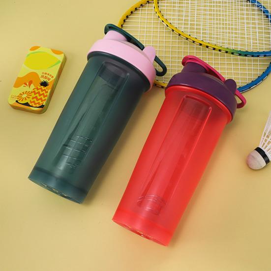 Proteinpulver Shaker med Miksekule 600ml Bærbar Shakerkopp med Bred Åpning for Enkel Miksing Whey Protein Shakerflaske for Shakes Kosttilskudd