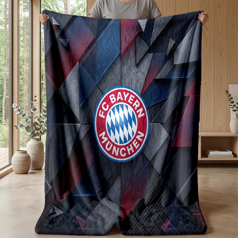 Bayern Munich Theme Blanket Soft Flannel Blanket Plush Throw Blanket Cozy Sofa Bed Blanket for Home Decor