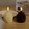 Warm Color Light LED Candles Flameless Electronic Candle Pine Cone Candle Light  Daily Night Use