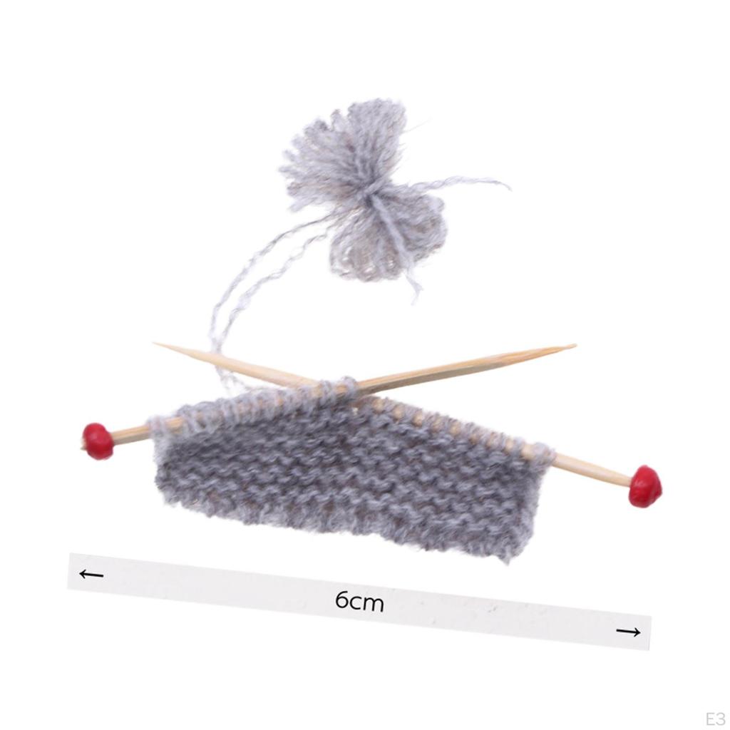 1/12 Dollhouse Mini Hand Knitting Sweater Model with Iron Board Wooden Role Play Realistic