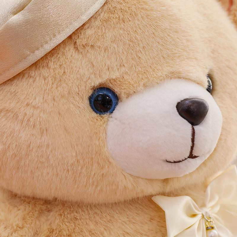 New beret bear plush toy doll cute teddy bear doll girl gift