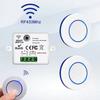 RF 433MHz Wireless 10A Relay Receiver Remote Control Light Switch 220V 110V Mini Round Button Wall Panel Switch For LED Lamp