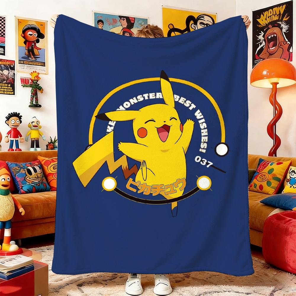 

Double Bed Blankets and Throws P-Poke-mons Nap Blanket Bedspread the Anime Home Decoration Sofa Bedspreads Picnic Throw & Baby 75cmx90cm