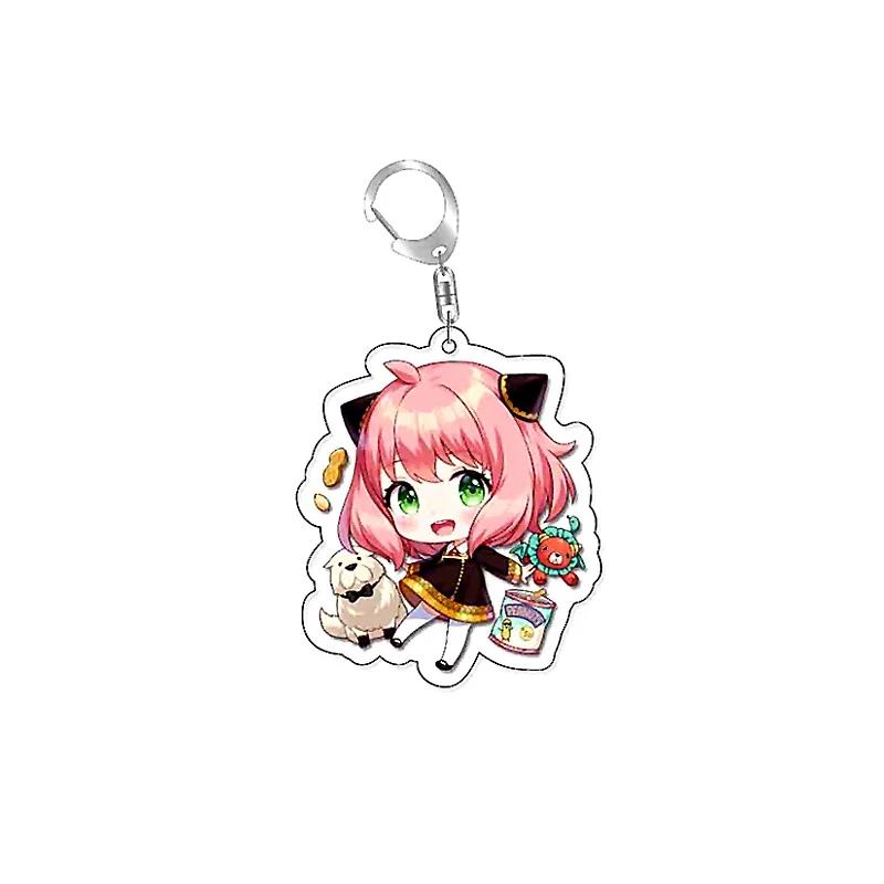 Anime SpyxFamily Anya Loid Yor Forger Cartoon Acrylic Keychain Pendant Keyring Bag Tag Anime Collections for Costumes