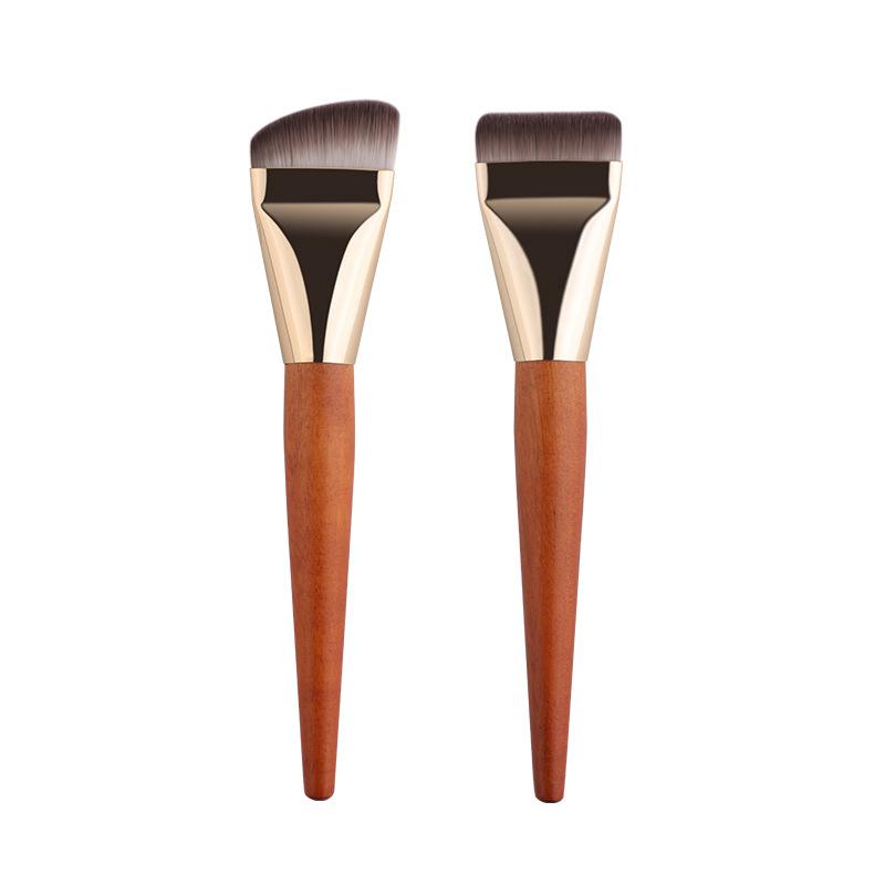 Makeup Brushes Foundation Brush Flat Head Wooden Handle Liquid Foundation Concealer Brush Women Face Base Makeup Beauty Tools