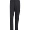 Pure Color Slim-Fit Woven Cropped Casual Pants Men Bottoms Black JE6670