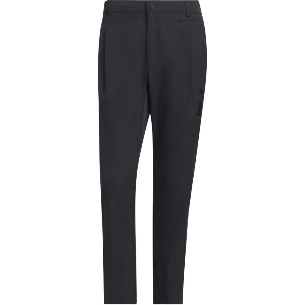 Adidas Pure Color Slim-Fit Woven Cropped Casual Pants Men Bottoms Black JE6670