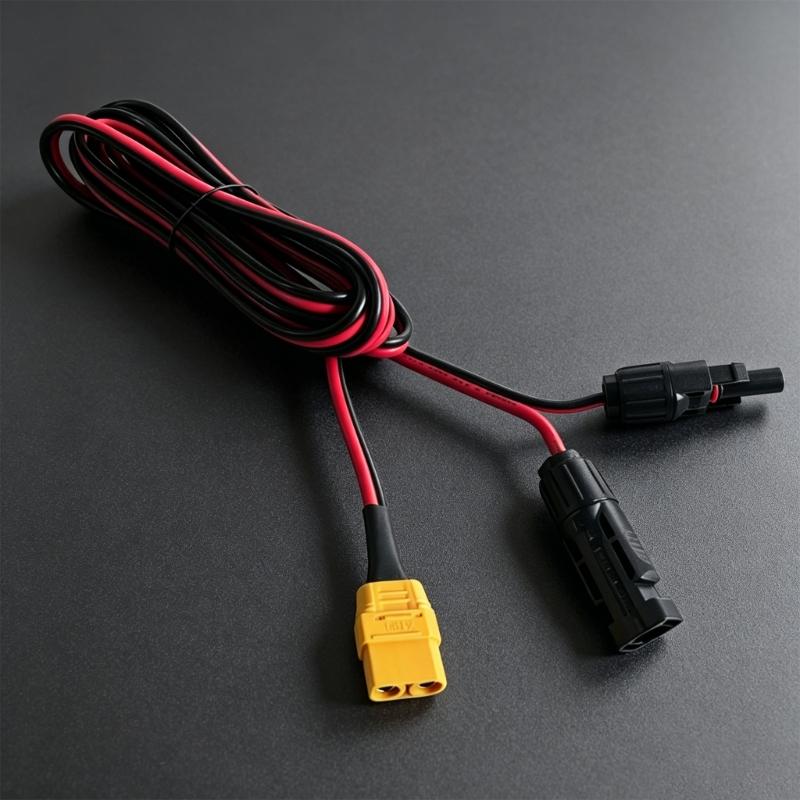 Waterproof XT90 Female To Charging Wire 12AWG Heavy Duty Wire For Outdoor Power Supply Accessories