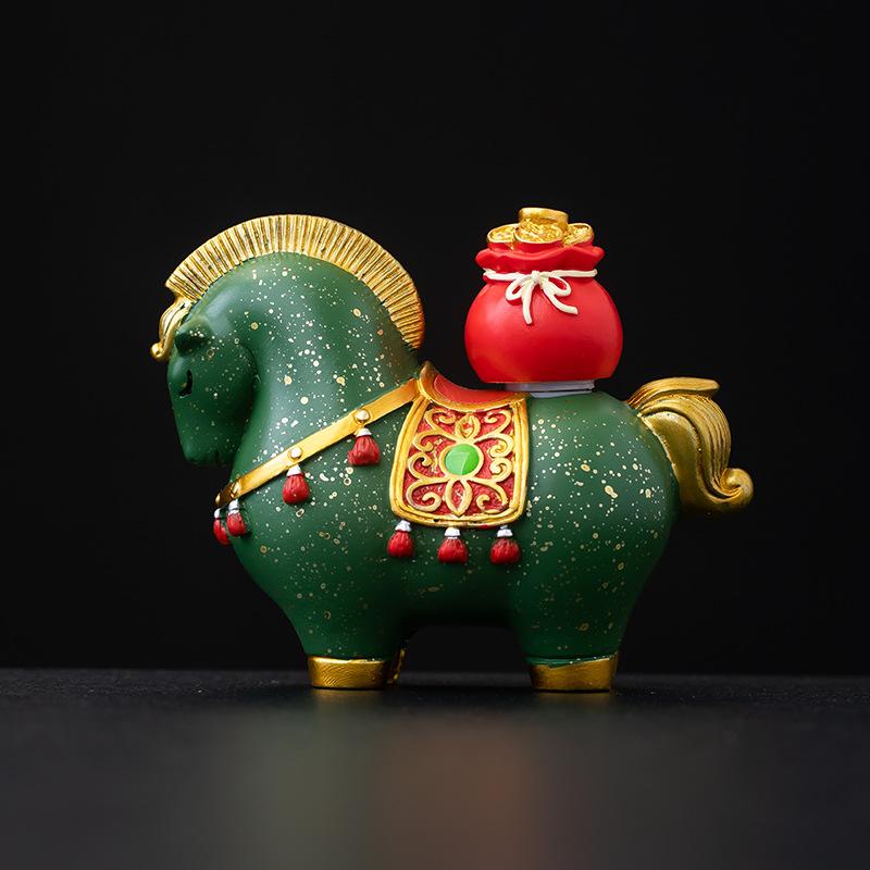 New Chinese Style Will Soon Have Money To Succeed Creative Horse Ornament Tea Pet Decorations, Opening Gifts Tea Table Ornaments